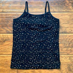 Black girls tanktop with gold stars